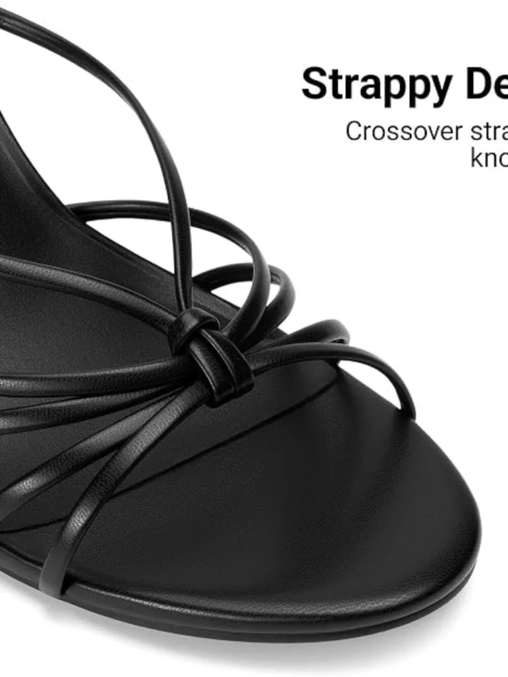Women's Kitten Strappy Heel Sandals